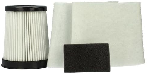 vhbw Filter-Set kompatibel mit Dirt Devil Centrino, M2009, M2009-0, M2009-1, M2009-2, M2009-3, M2009-4, M2009-5, M2009-6, M2009-7 - 4X Ersatz-Filter