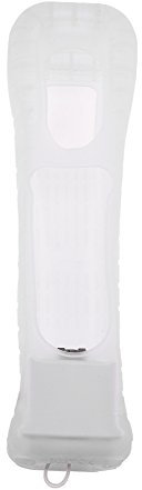 Adaptador de Sensor Motion Plus, Adaptador de Sensor MotionPlus con Funda de Silicona extendida de Repuesto para el Mando a Distancia de Wii(Blanco)