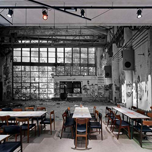 Papier Peint Intissé ZZZXX Style Industriel Rétro Nostalgique 350x250 cm Décoration 3D Murale XXL Poster Tableaux Muraux Tapisserie Photo Trompe L'Oeil Wallpaper