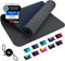 REFIT FITNESS Yoga Matte Perfect-Fit 190 x 60 x 0,6 cm Grau Nachtblau GeckoGrip Sensi-Plus TPE Yogamatte Rutschfest Schadstofffrei Tragegurt Sportmatte Fitnessmatte Gymnastik Sport Pilates