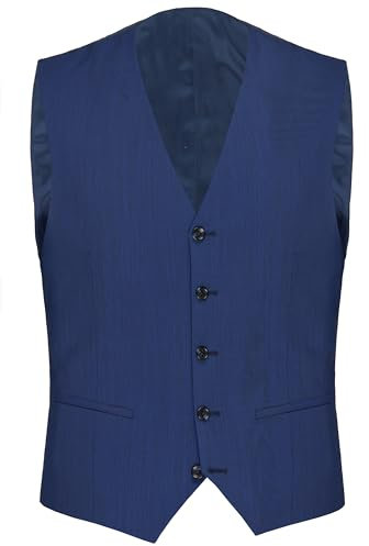 CG CLUB of GENTS Weste CG Carlton, Herren, Erwachsene Männer, Business & Formal, Weste, Blau, Slim, Ärmellos