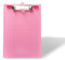 WEBN Klemmbrett/Schreibbrett/Clipboard A4 A4 Briefgröße mit Aufhängeöse Kunststoff Material Rosa Farbe Edelstahl Clip 1 Stück für Büro Klassenzimmer Zubehör