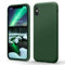 Flyzoo Flüssige Silikon Case für iPhone X(10) | XS Hülle (5,8), Kratzfest & Anti-fingerabdruck Handyhülle mit Rundumschutz: 4-Schicht Schutzhülle, Erhöhter Rand für Bildschirm & Kamera, Klee Grün