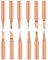 Treki 12pcs Puntas de Soldador Sin Plomo 900M-T Puntas Soldador Estaño Soldadura Punta de Hierro para Hakko, Atten, Quick, Aoyue de Pirograbado, Fabricación Joyas