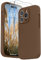 SURPHY Hülle Kompatibel mit iPhone 14 Pro Hülle Silikon mit Displayschutzfolie, iPhone 14 Pro Case Silikon mit Kameraschutz, Handyhülle iPhone 14 Pro Schutzhülle 6,1 Zoll 2022 (Braun)