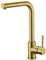 Imex Malta - IMEX Malta - Robinet de cuisine monocommande avec douche amovible, robinet d'évier, robinet de cuisine mitigeur - Or brossé - GCE006/OC