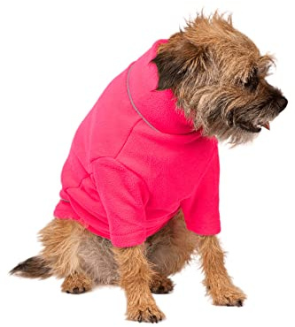 Rydale Neon Fleece Dog Jumper Puppy Jacket Winter Coat XS, S, M, L, XL Pet Clothes 3 Colours (Large, Neon Pink)