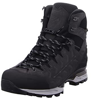 Hanwag M Makra Trek GTX Grau - Gore-Tex Technischer wetterfester Herren Bergschuh, Größe EU 46.5 - Farbe Asphalt - Lig