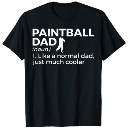 Lustiger Paintball Dad Definition Paintball T-Shirt