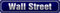 vianmo Blechschild 10x46 cm Wall Street New York Deko Geschenk Metall Schild