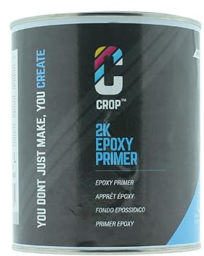 CROP 2K Epoxy Grundierung Spray 1 Liter - Rostschutzgrundierung Haftgrund für Metall Aluminium - Professionelle Korrosionsschutz Grundierung Auto
