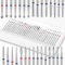 Cobee Set di 30 punte per trapano per unghie, 3/32 in carburo di tungsteno, punte di sicurezza per cuticole, tagliaunghie, professionale, per rimozione unghie, extension diamantate per unghie in gel