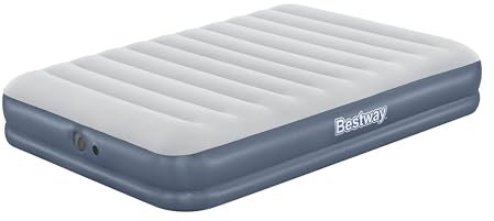 Bestway TriTech Doppelluftbett mit mobiler, akkubetriebener Elektropumpe 204 x 152 x 36 cm