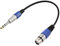 PNGKNYOCN 1/4 to XLR Cable,XLR 3 Pin Female to 6.35mm TRS Male Balanced Microphone Cable for Microphone, Mixer, Speaker（0.3M/1FT）