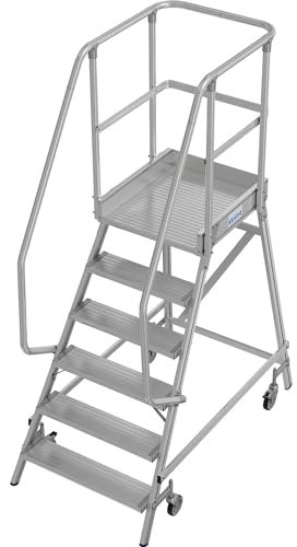KRAUSE | Podestleiter | einseitig begehbar | 6 Stufen