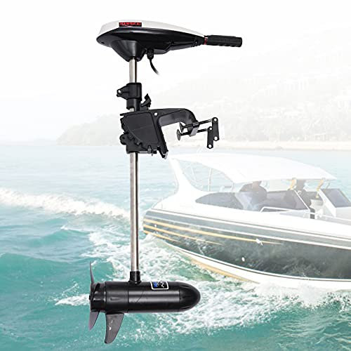 552W Elektro Außenbordmotor Bootsmotor Außenborder 12V 45Lbs 1300R/Min, Achse Einziehbar, Für Kleinen Wasserfahrzeugen