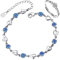 Armband Silber 925 Damen, Armband Damen Silber 925 Armband Damen 925 Liebesherz Armband, Armband Silber 925 Verstellbares mit 1 Ring für Damen, Armkette Damen Silber 925 für Frauen und Mädchen（Blau）