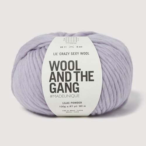 Wool and the Gang Lil' Crazy Sexy Wolle, Fliederpuder, 100 g, grob