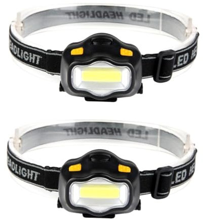 Uonlytech 2 -stirnlampen headlamp stirnleuchten outdoor leuchte kopftaschenlampe kreativer einfacher Outdoor- Camping Headlight Angeln 3wled