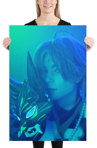 Xiao Genshin Impact Cosplay Print Bild Poster, 61×91 cm