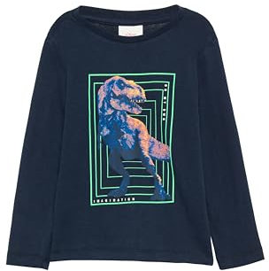 s.Oliver Junior Jungen 2153638 T-Shirt Langarm, Blau 5952, 92/98