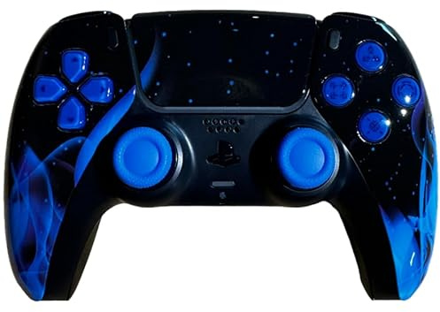Clever Blue Flames Custom Controller (PS5-kompatibel)
