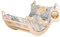 WoodsCraft Kletterbogen mit Kissen - Holz Klettergerüst Indoor - Hypoallergen Kissen für Kletterbogen, Holzwippe, Bogenwippe - Montessori Kletterspielzeug - Baby Klettern Indoor - Wippe Kinder