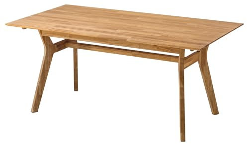 Nordic Story Esstisch Harold Natur Eiche • Holztisch aus Massivholz (Eiche) • Tisch für Küche, Esszimmer & Wohnzimmer • Eiche Natur • Tisch • 4-10 Personen (Honiegeiche, 140-180 X 90 X 75 cm.)