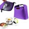 Kühltasche Klein Lunchtasche mit Reißverschluss Mini Kühlbox Einkaufstasche Isoliertasche Wasserdicht Picknicktasche Lunch Bag zur Arbeit Schule Outdoor (Lila)