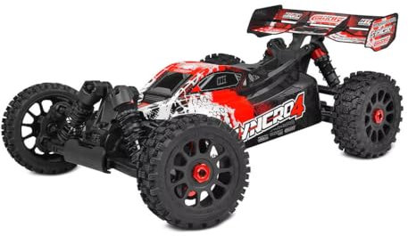 Corally RC Auto Syncro-4 RTR Rot 4WD 1:8 Buggy 3-4S Brushless Power - No Battery No Charger