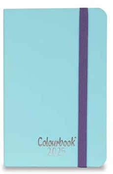 Colourbook Vogue Tageskalender 2025, Verschluss mit Gummiband (Tiffany)