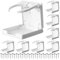 Cenei Lot de 8 Porte-Gobelets Réglables et Pliables avec Vis, Porte-Gobelet Mural Universel en Plastique pour Eau