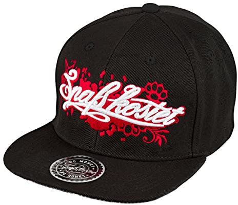 Spaß Kostet Herren Cap Snapback schwarz Logo mit fetten 3D Stick, verstellbar