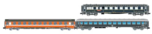 ARNOLD HN4467 FS, 3er-Pack Alpen-Express Rom – München, WR Plus Eurofima 2. Klasse, C1 Plus UIC-X 64 2. Klasse, grau, epIV-Personenwagen