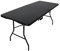 CHEFGASTRO Klappbarer Buffettisch für Terrasse Balkon Garten Tragegriff | HxBxT 74x152x70cm | bis zu 4 Personen In- & Outdoor | Schwarz | Campingtisch Partytisch Klapptisch Gartentisch