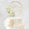 DazzJoy Holz Cake Topper Hochzeit Tortendeko,Just Married Deko Tortenstecker Hochzeit,Hochzeitstorte Topper,Just Married Hochzeitstorten Deko