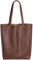 Caspar Großer Damen Leder Shopper Schultertasche mit Sicherheitsfach - CLASSIC LINE - Modell No.780 - Made in Italy, Farbe:braun, Accessoires:One Size