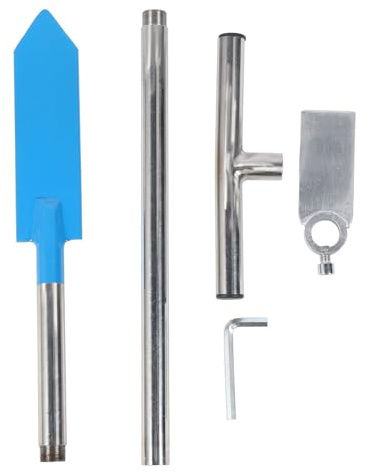 Plantation Tige Acier Inoxydable Outil Jardin 85cm/33.5in Perce Sol, Transplantation Arbres Racines Nues Sols Durs Jardinage Professionnel Agricole Parc Foret avec Clé Hexagonale
