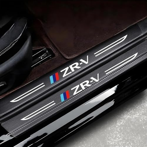 WENINETIES Einstiegsleisten Schutz für Honda ZRV ZR-V 2023 2024 2025 2026 Zubehör, (4 Stück) Carbon Folie Einstiegsschutz Auto Schutzfolie Auto Lackschutzfolie