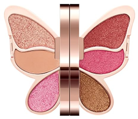 Palette Ombretti 76g Ombretti Lunga Durata Anti-Sudore Opachi e Glitter | Palette Occhi Per Donne e Ragazze Set Trucco Lunga Durata Tutto il Giorno Anti-Sudore Glitter Opaco Uso Quotidiano