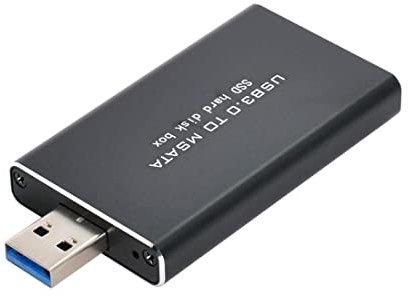 chenyang Carte adaptateur convertisseur SSD externe Mini PCI-E mSATA vers USB 3.0 avec boîtier SA-092-106-119-U3-294