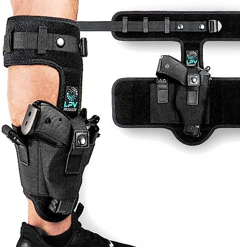 Ankle Holster for Men and Women, Gun Holster by LPV | Upgraded Version | Comfortable & Durable | Fits Glock 43 26 19, Ruger LCP, SIG P365, Springfield, Shield 9mm, Bodyguard 380 and Most other Pistols