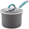 Rachael Ray 87658 Cucina Harteloxierte Antihaft-Soßentopf mit Deckel, Aluminium, Agave-Blau