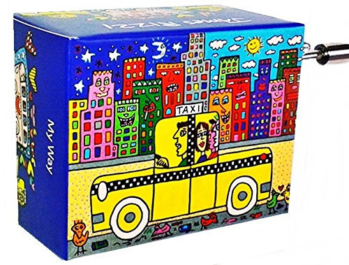 James Rizzi Spieluhr / Melodie My Way / Kurbelwerk Mini Drehorgel