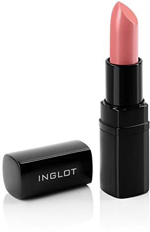 Inglot LipSatin Lipstick - Creamy lipstick with a satin finish | Moisturising lipstick with intense colour | Long-lasting | Intense colour | 4.5 g | 301 | Creamy, highly pigmented lip colour with a comfortable feel; alcohol-free; suits all skin types