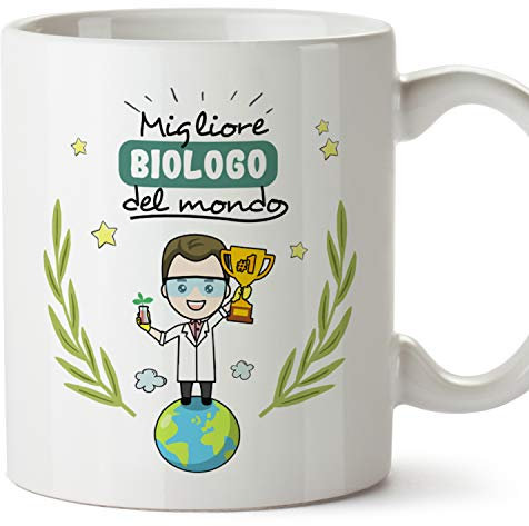MUGFFINS Tazza Biologo (Migliore del Mondo) - Idee Regali Originali Biologia