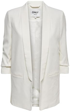 ONLY Damen Blazer Onlelly 3/4 Life Blazer TLR Noos, Cloud Dancer,40