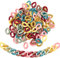 SUPERFINDINGS Über 140pcs 7 Farben 22x16.5x5.5mm Opak Acryl Linking Rings Quick Link Connectors Haken Kettenglieder Twist Link Connectors Für Schmuck DIY Craft Making
