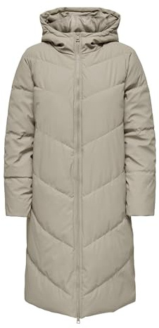 JDY Damen Jdyulrikka Water Rep Puffa OTW Noos Jacke, Simply Taupe, M EU