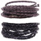 LIANCHEN 10m cordoncino in pelle intrecciata Cordino in Cuoio Pelle Cordoncino di Cuoio Intrecciato Corda in pelle tonda per Confezioni Regalo Creazione di Collana di Perline Fai da Te 2 colori